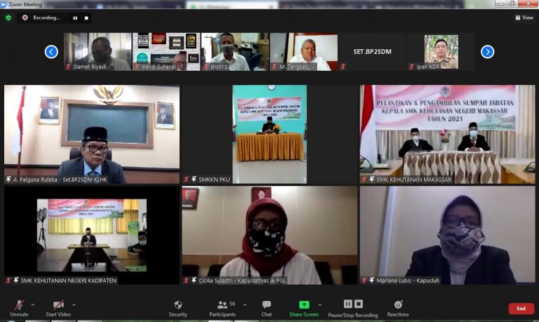 Sekretaris Badan P2SDM Minta Kepala SMK Kehutanan Negeri Segera Menyesuaikan Diri