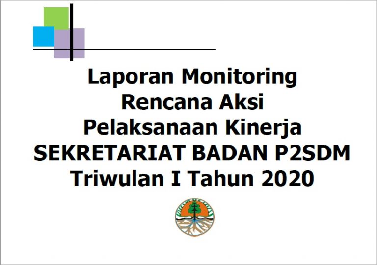 Laporan Rencana Aksi Sekretariat Badan 2020