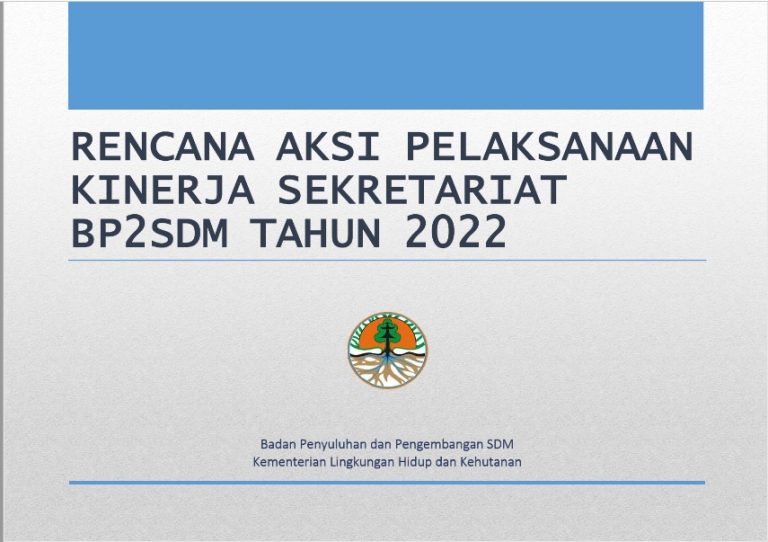 Rencana Aksi Set. BP2SDM 2022