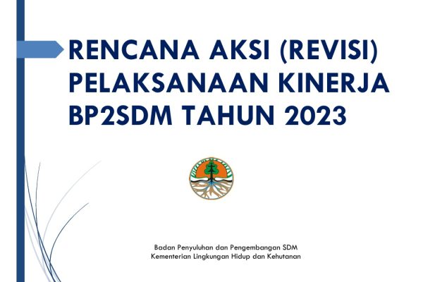 Rencana Aksi (Renaksi) Badan P2SDM Tahun 2023-Revisi